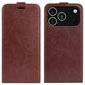 Funda con Tapa Vertical para iPhone 17 Pro - Marrón