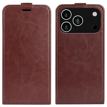 Funda con Tapa Vertical para iPhone 17 Pro - Marrón