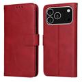 iPhone 17 Pro Funda de cartera con soporte - Rojo