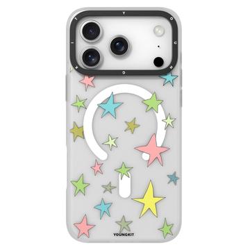 Funda TPU MagSafe iPhone 17 Pro Youngkit Sweetheart Story Series - Estrellas