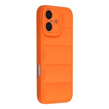 iPhone 17 Carcasa de TPU a prueba de golpes para chaqueta acolchada - Naranja