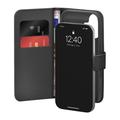 iPhone 17 Puro Funda de cartera con 2 ranuras para tarjetas - Negro