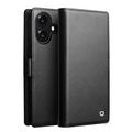 Funda de piel iPhone 17 Qialino 2 en 1 desmontable para cartera - Compatible con MagSafe - Negro