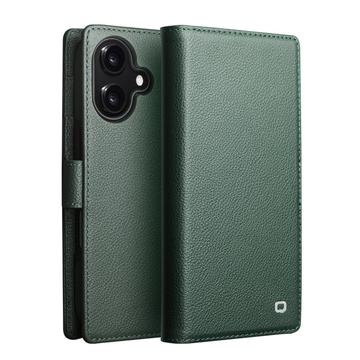 Funda de piel iPhone 17 Qialino 2 en 1 desmontable para cartera - Compatible con MagSafeSafe - Verde
