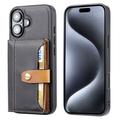 Funda con Cartera Retro Style para iPhone 17 - Negro