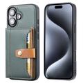 Funda con Cartera Retro Style para iPhone 17 - Verde