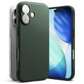 Carcasa de TPU Ringke Onyx para iPhone 17 - Verde Oscuro