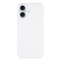 Carcasa de Plástico Engomado para iPhone 17 - Blanco