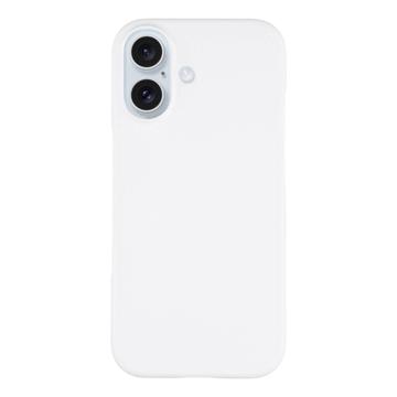 Carcasa de Plástico Engomado para iPhone 17 - Blanco