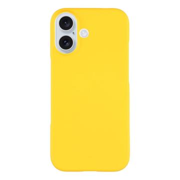 Carcasa de Plástico Engomado para iPhone 17 - Amarillo