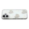 Funda híbrida Amor brillante y perla para iPhone 17 - Transparente