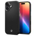 iPhone 17 Spigen Enzo Aramid T Mag Case - MagSafe Compatible - Negro / Plateado