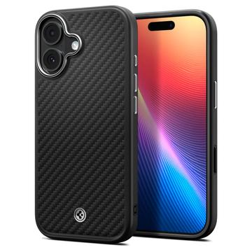 iPhone 17 Spigen Enzo Aramid T Mag Case - MagSafe Compatible - Negro / Plateado