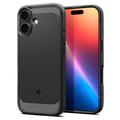 Carcasa de TPU Spigen Rugged Armor Mag para iPhone 17 - Negro