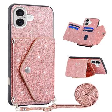 Carcasa con Tarjetero para iPhone 17 Stardust - Rosa