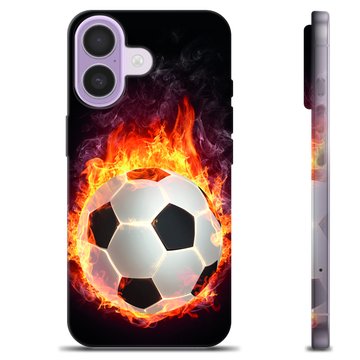 Funda de TPU para iPhone 17 - Pelota de Fútbol en Llamas