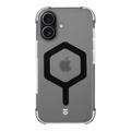 Funda Tactical MagForce Hexagon para iPhone 17 - Compatible con MagSafe - Negra / Transparente