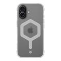 Funda Tactical MagForce Hexagon para iPhone 17 - Compatible con MagSafe - Blanca / Transparente