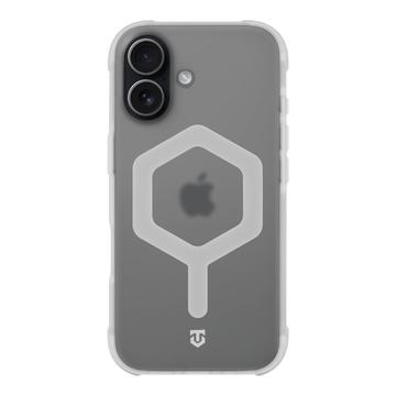 Funda Tactical MagForce Hexagon para iPhone 17 - Compatible con MagSafe - Blanca / Transparente