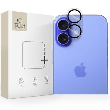 iPhone 17 Tech-Protect Cam Fit+ Protector de cámara de vidrio templado - Transparente