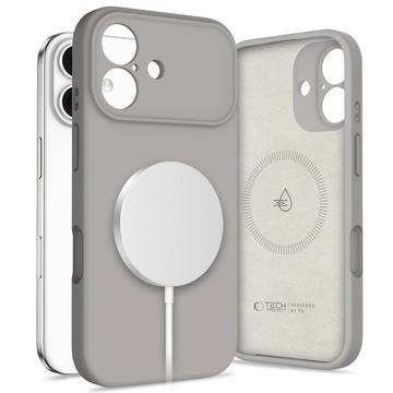 Funda de silicona líquida iPhone 17 Tech-Protect - Compatible con MagSafe - Gris piedra