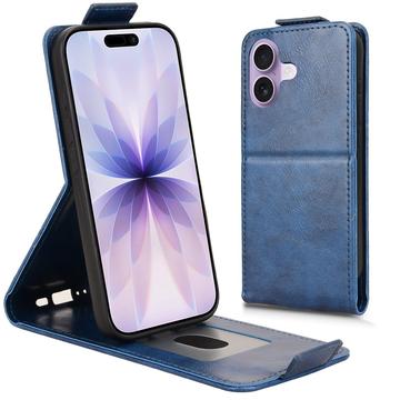 Funda abatible vertical con soporte iPhone 17 - Azul oscuro