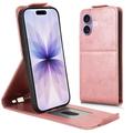 Funda abatible vertical con soporte iPhone 17 - Oro rosa