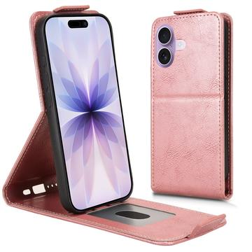 Funda abatible vertical con soporte iPhone 17 - Oro rosa