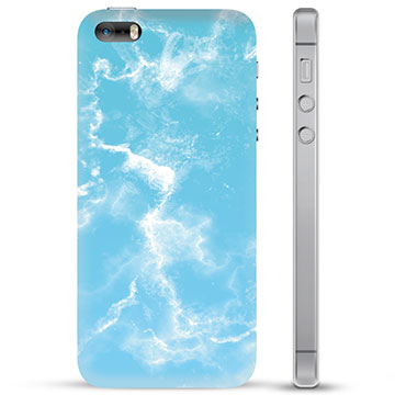 Funda Híbrida para iPhone 5/5S/SE - Mármol Azul