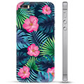 Funda de TPU para iPhone 5/5S/SE - Flores Tropicales