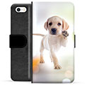 Funda Cartera Premium para iPhone 5/5S/SE - Perro