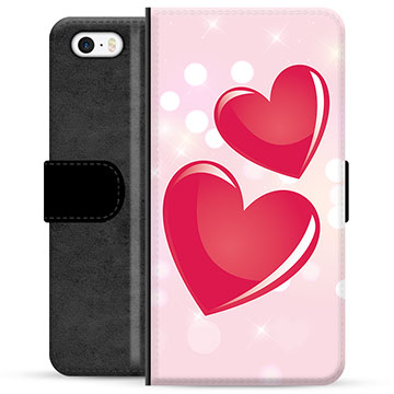 Funda Cartera Premium para iPhone 5/5S/SE - Amor