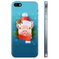 Funda de TPU para iPhone 5/5S/SE - Piggy de Invierno