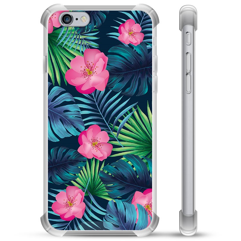 Funda Híbrida para iPhone 6 Plus / 6S Plus Flores Tropicales