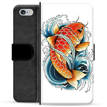 Funda Cartera Premium para iPhone 6 / 6S - Pez Koi