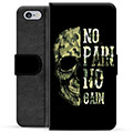 Funda Cartera Premium para iPhone 6 / 6S - No Pain, No Gain