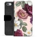 Funda Cartera Premium para iPhone 6 / 6S - Flores Románticas