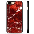 Carcasa Protectora para iPhone 7 Plus / iPhone 8 Plus - Mármol Rojo
