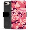 Funda Cartera Premium para iPhone 7/8/SE (2020)/SE (2022) - Camuflaje Rosa