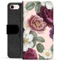 Funda Cartera Premium para iPhone 7/8/SE (2020)/SE (2022) - Flores Románticas