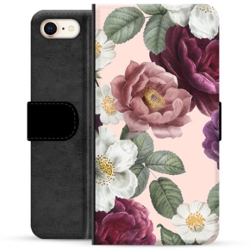 Funda Cartera Premium para iPhone 7/8/SE (2020)/SE (2022) - Flores Románticas