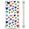 Funda Híbrida para iPhone 7 Plus / iPhone 8 Plus - Corazones