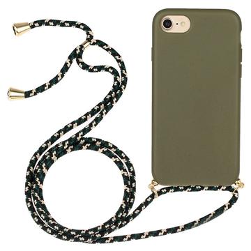 Funda de TPU con Acollador para iPhone 7/8/SE (2020)/SE (2022) - Verde Militar