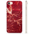 Funda de TPU para iPhone 7 / iPhone 8 - Mármol Rojo