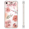 Funda Híbrida para iPhone 7 / iPhone 8 - Flores Rosadas