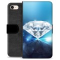 Funda Cartera Premium para iPhone 7 / iPhone 8 - Diamante