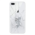 Reparación de la tapa posterior del iPhone 8 Plus - Solo cristal - Blanco