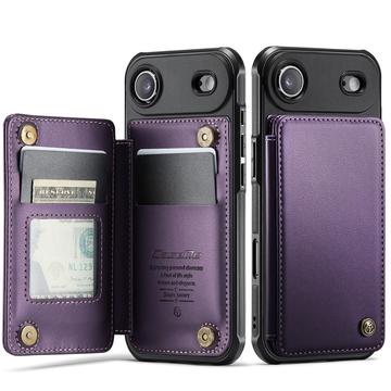 Funda iPhone Air Caseme C22 RFID Card Wallet - Morado