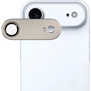iPhone Air Imak Protector de lente de cámara de metal y vidrio templado de cobertura completa - Oro claro