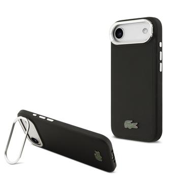 Funda para soporte de cámara iPhone Air Lacoste Iconic Petit Pique - Compatible con MagSafe - Negro